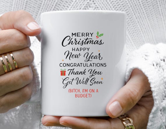 Funny Christmas Mug For Coworker: Sarcastic Holiday Humor With Budget-Friendly Message M726