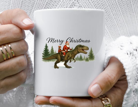 Funny Christmas Mug, Holiday Greeting Mug, Weird And Whimsical Christmas Mug With Envelopes M727