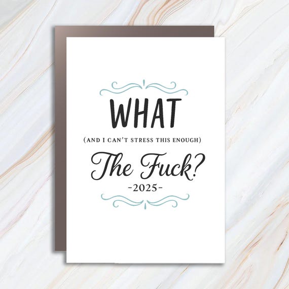Funny Christmas 2023 Card, What And I Can't Stress This Enough, The F Sarcastic Holiday Card C747