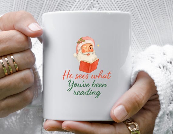 Funny Bookish Mug, Christmas Gift For Book Lovers, Spicy TBR List 2025, Holiday Book Club Merch M773
