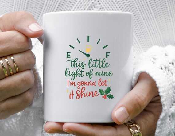This Little Light Mug, Funny Christmas Mug, Gas Prices Mug, Fuel Prices Mug, 2025 Holiday Mug, Happy Holidays M817