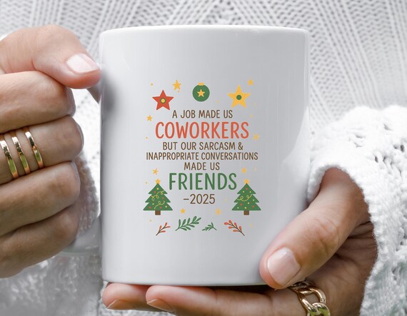 Coworker Mug For Christmas, A Job Made Us Friends, Best Work Buddy Gift For Office Bestie M828