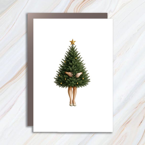 Funny Christmas Card - Lessons From A Christmas Tree Greeting Card C848