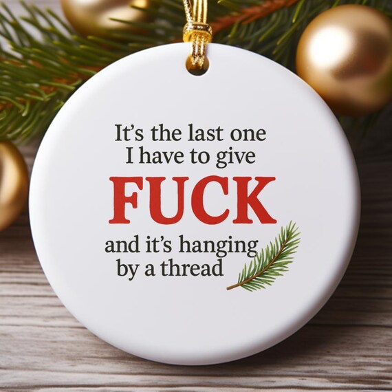 Funny Adult Wood Ornament: Last Fuck Car Charm Decoration O855