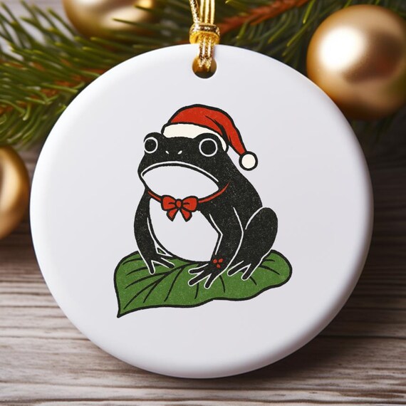 Christmas Ezen Frog Ornaments - Funny Holiday Decor O862