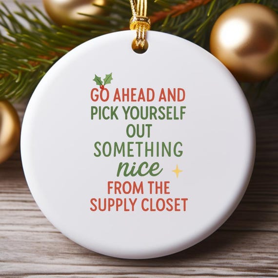 Funny Boss Ornaments For Co-Worker Birthday, Boss Day, Office Humor Gift O938