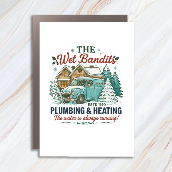 Retro Christmas Greeting Cards With Funny Characters And Holiday Designs C954