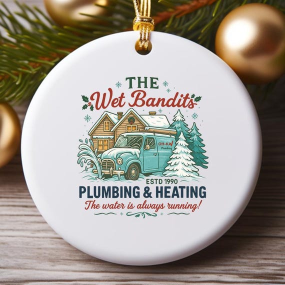 Funny Christmas Ornaments, Retro Holiday Characters, Christmas Movie Theme, Sublimation Design O954