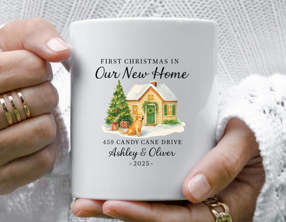 Personalized New Home Mug 2025 - Housewarming Gift - New House Christmas Mug M802
