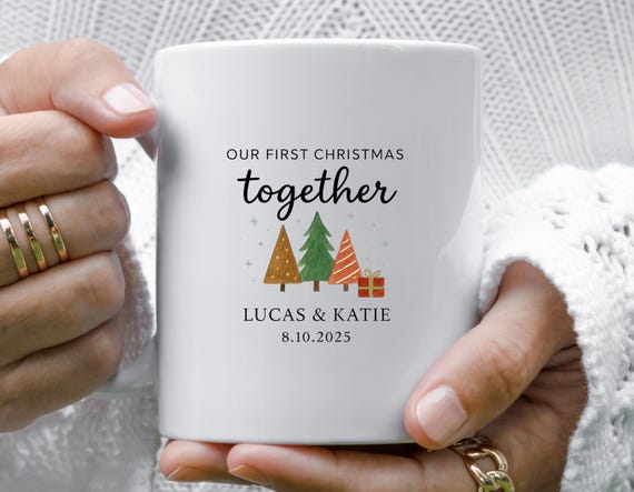 Couples Christmas Mug - First Christmas Together Keepsake - New Couple Gift 2025 M912