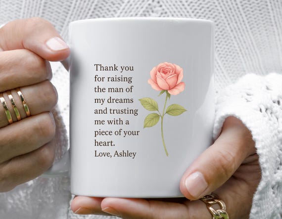 Personalized In-Law Christmas Mug - Wedding Keepsake - Mother In Law Gift From Bride 2025 M914