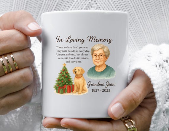 Personalized Memorial Mug - Custom In Loving Memory Mug - Lost But Never Forgotten Mug M913