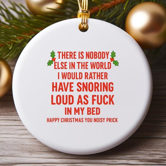 Funny Boyfriend Christmas Ornament, Rude Christmas Ornament, Humorous Ornament For Him, Boyfriend Holiday Ornament O986