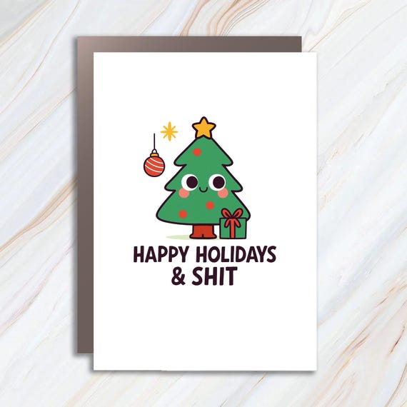 Funny Christmas Greeting Card: Rude Holiday Humor For Festive Laughter C997