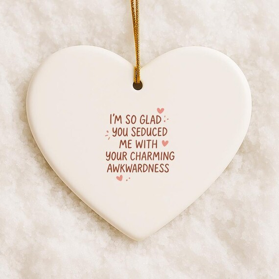 Funny Valentine's Day Ornament: Charming Awkwardness For Love VO1