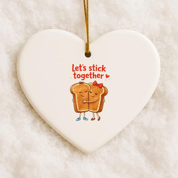 Peanut Butter And Jelly Ornaments - Funny Valentine Ornaments - Anniversary Ornaments - Engagement - I Love You VO58
