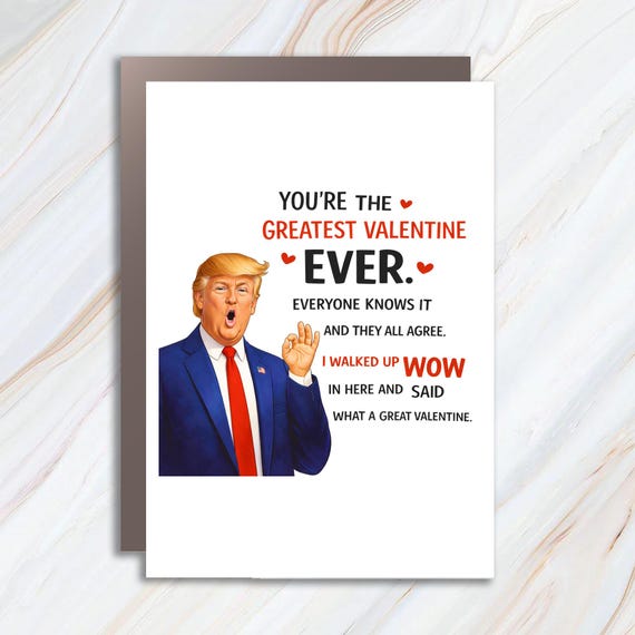 You're The Greatest Valentine Ever, Funny Valentine's Day Card, Romantic Meme Greeting Card VC72