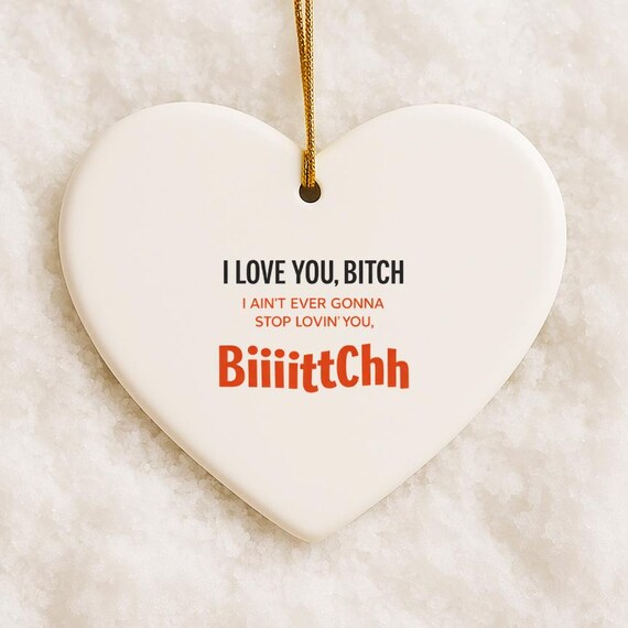 Funny I Love You Ornament, Sarcastic Gift For Boyfriend Or Girlfriend, Cute Valentine's Day Decoration VO86