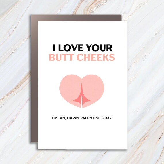 Funny Raunchy Valentine's Day Greeting Card, Dirty Valentine's Card, Humorous Valentine's Card VC85