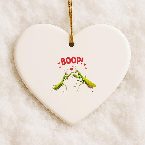 Funny Valentine's Day Ornaments, Love Ornaments, Boop Mantis Ornaments, Significant Other Gift VO87