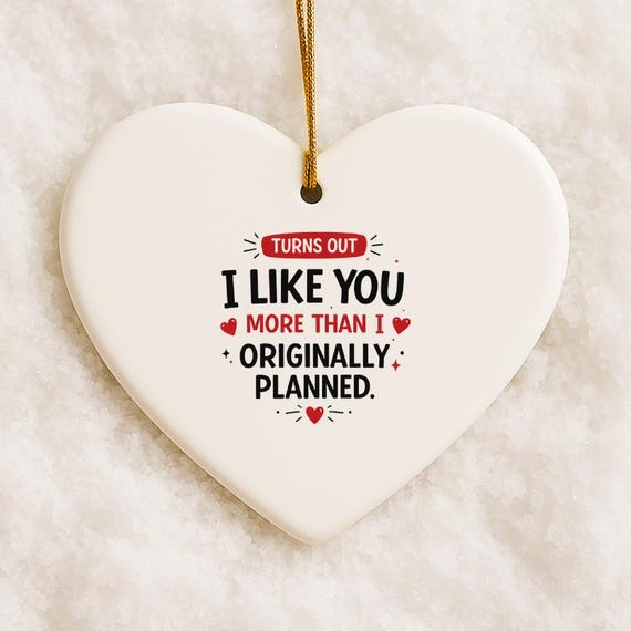 Funny Sarcastic Love Ornament – Valentine's Day Gift For Boyfriend Or Girlfriend VO96