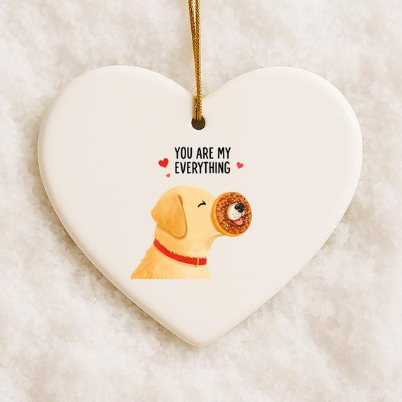 You Are My Everything Bagel - Funny Valentines Day Ornaments - Corgi Anniversary Ornament - Dog Lover Gifts VO102