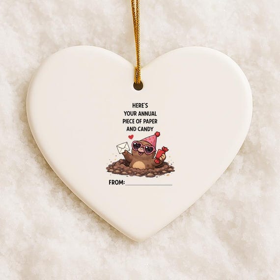 Funny Valentine Ornaments, Classroom Valentines, Coworker Valentine, School Valentine, Tween Valentine VO107
