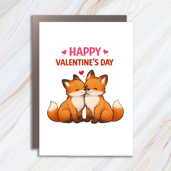 Happy Valentine's Day Card, Watercolor Penguin Greeting Card, Be Mine Pun Card VC109