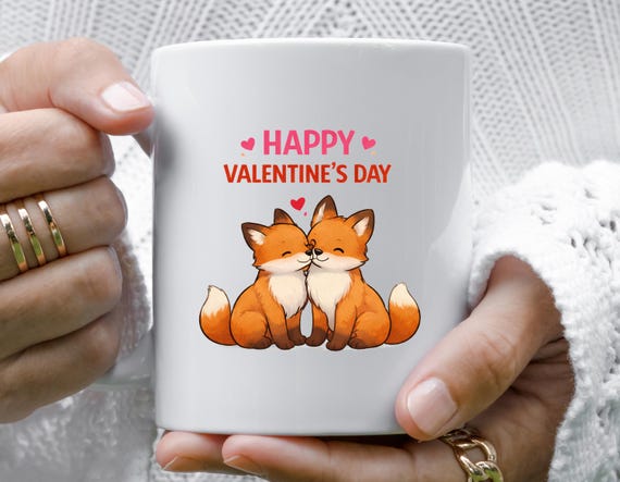 Happy Valentine's Day Mug, Watercolor Penguin Mug, Penguin Valentine's Mug, Be Mine Mug, Valentine's Day Pun VM109