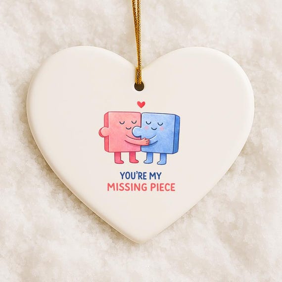 Romantic Lego Ornament, Cute Love Ornament, Funny Anniversary Ornament, Valentine’s Day Ornament, Cute Couple Decor VO124