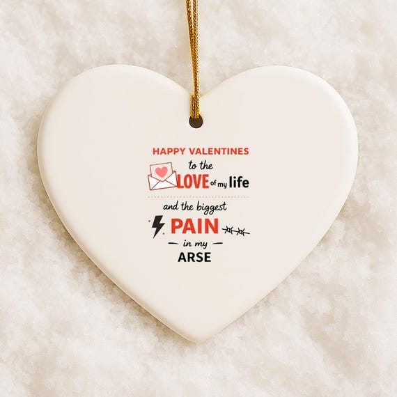 Funny Valentine's Ornament, Anniversary Ornament, Love Of My Life, Valentine's Ornament For Boyfriend VO128