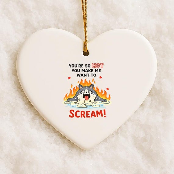 Funny Opossum Valentine's Day Ornament: You're So Hot VO131