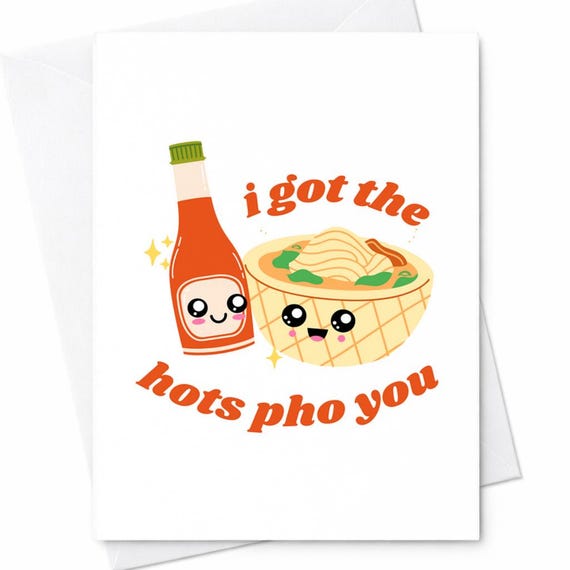 Funny Pun I Got The Hots Pho You Valentine Anniversary Card Husband Boyfriend Wife C100