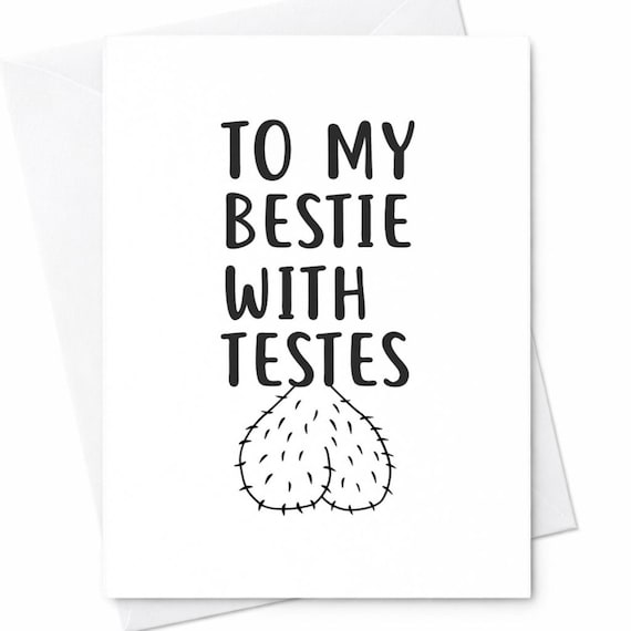 Funny Best Friend Birthday Card Rude Humor Card Naughty Friendship Card Birthday Card For Bestie Friend Him Her C125