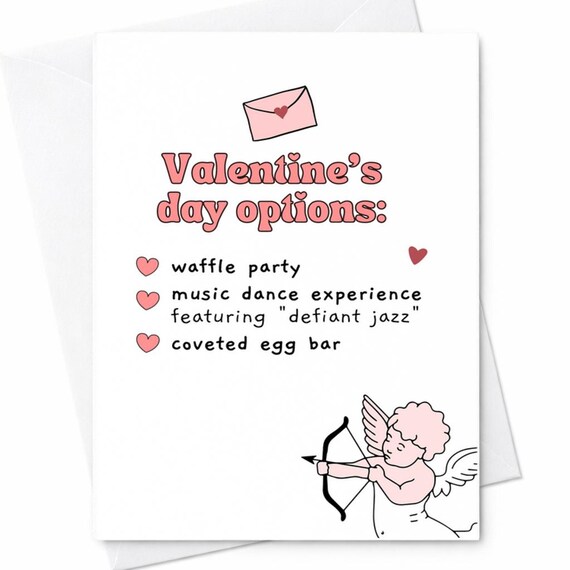 Funny Valentine Card Waffle Party Love Card Couples Humor Card Anniversary Card For Boyfriend Girlfriend Wife Husband Gift C132
