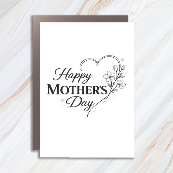 Happy Mother's Day Card For Mom And Grandma, Floral Spring Greeting Cards 2022 MC83