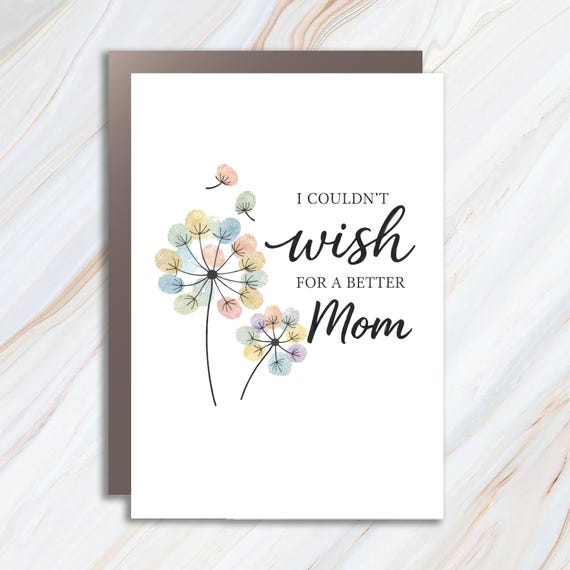 Mother's Day Handprint Art Greeting Cards, Mommy Grandmother Fingerprint Craft, Preschool Baby Toddler DIY MC104