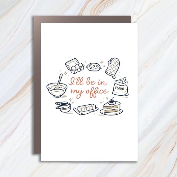 Funny Baking Greeting Card For Home Bakers, Cookie Mom Card, Baking Moms Humor Gift MC142