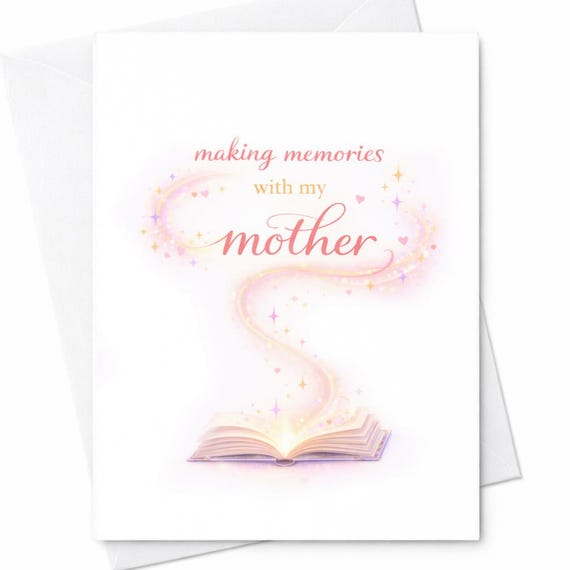 Making Memories With My Mother Card Sentimental Mothers Day Card Sweet Mom Gift Magical Mom Card Love You Mom Card C836