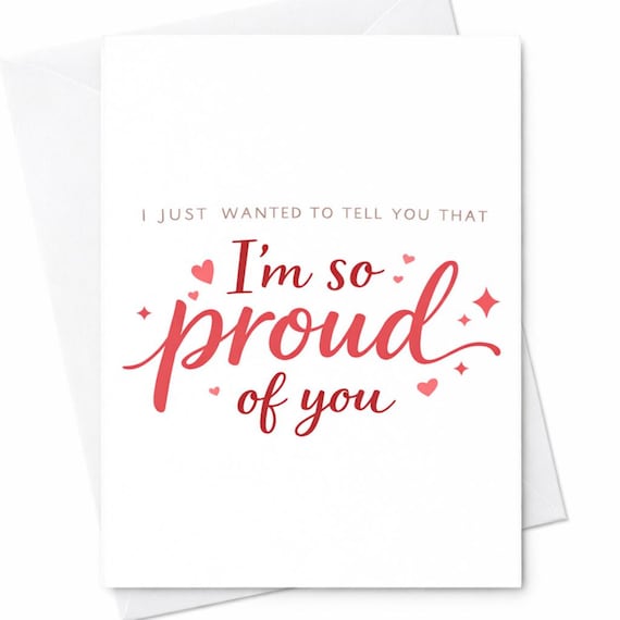 I Just Wanted To Tell You That I’m So Proud Of You Graduation Card Congrats Graduate Achievement Card Gift For Daughter Son Friend C865