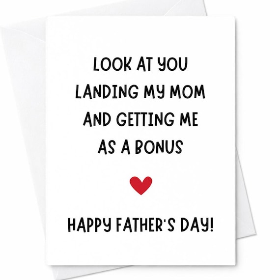 Look At You Landing My Mom Fathers Day Card Funny Dad Card From Child Humor Card For Dad Sarcastic Fathers Day Gift Card C1192