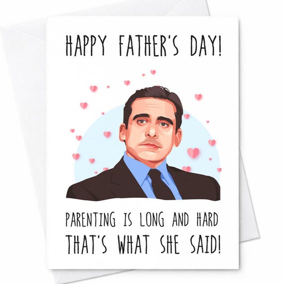 Humorous Father's Day Card For Dad - Office-themed Card From Wife, Perfect Gift For Father's Day C1442