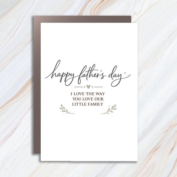 Father's Day Card With Loving Family Message FC62