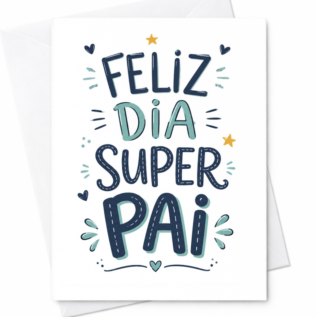 Feliz Dia Super Pai Fathers Day Card Portuguese Fathers Day Card Brazilian Dad Card From Son Daughter Kids C1548