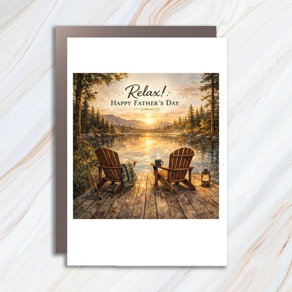 Father's Day Greeting Card - Relax, It's Your Day - Perfect Greeting Card For Dad FC120