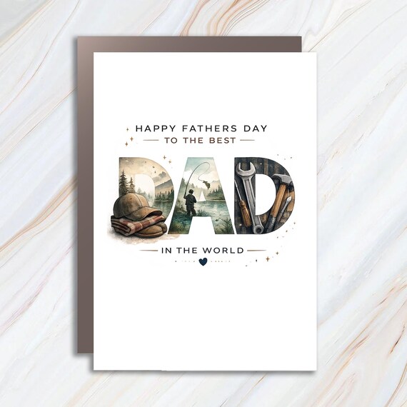 Father's Day Greeting Card - Best Dad In The World FC130