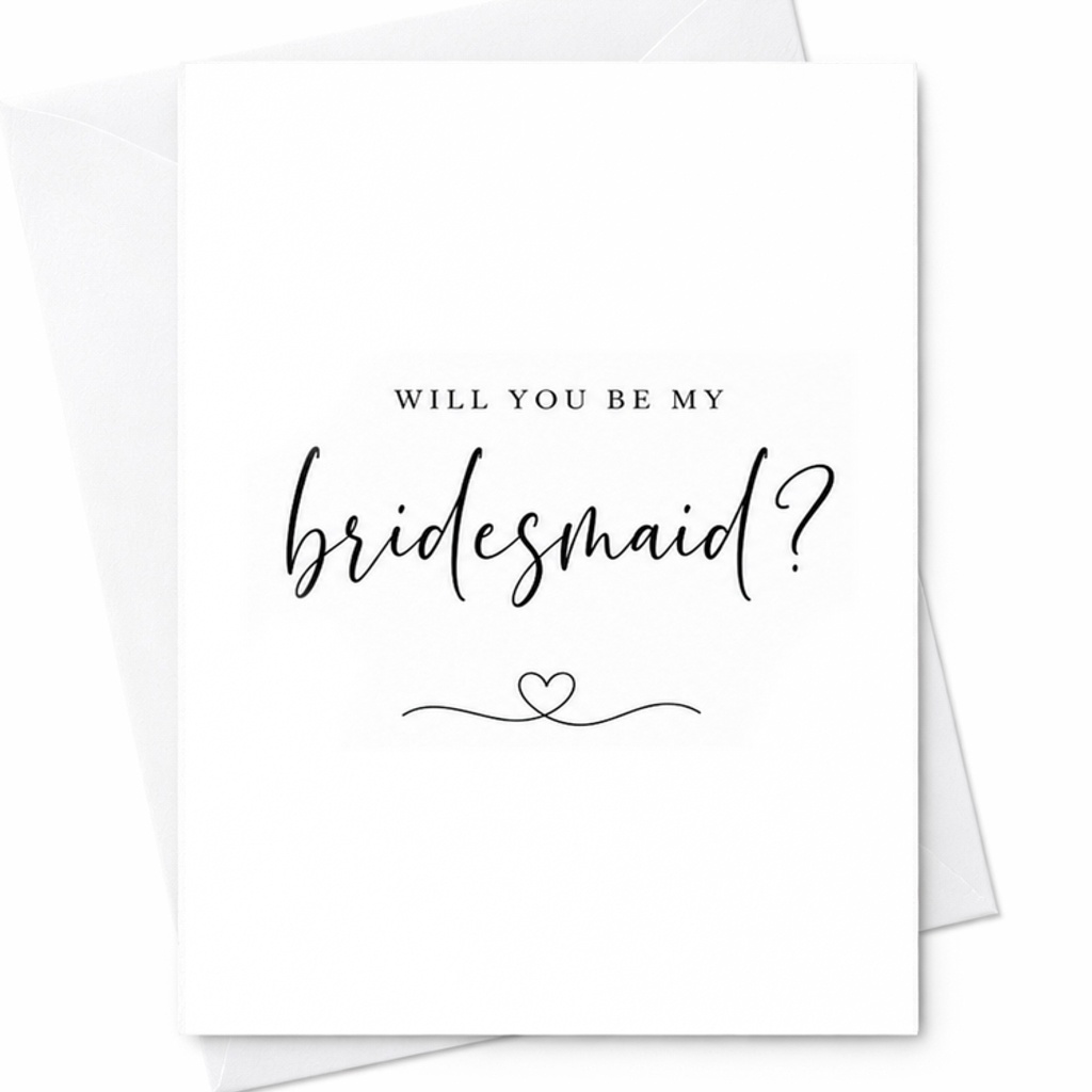Will You Be My Bridesmaid Proposal Card Bridesmaid Invitation Wedding Party Proposal For Best Friend Sister C1938