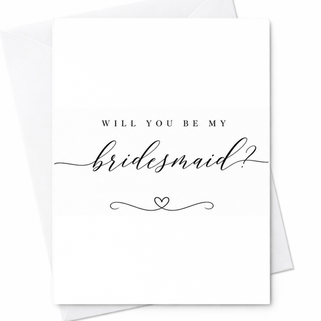 Will You Be My Bridesmaid Proposal Card Bridesmaid Invitation Card Wedding Party Proposal For Best Friend Sister C1937