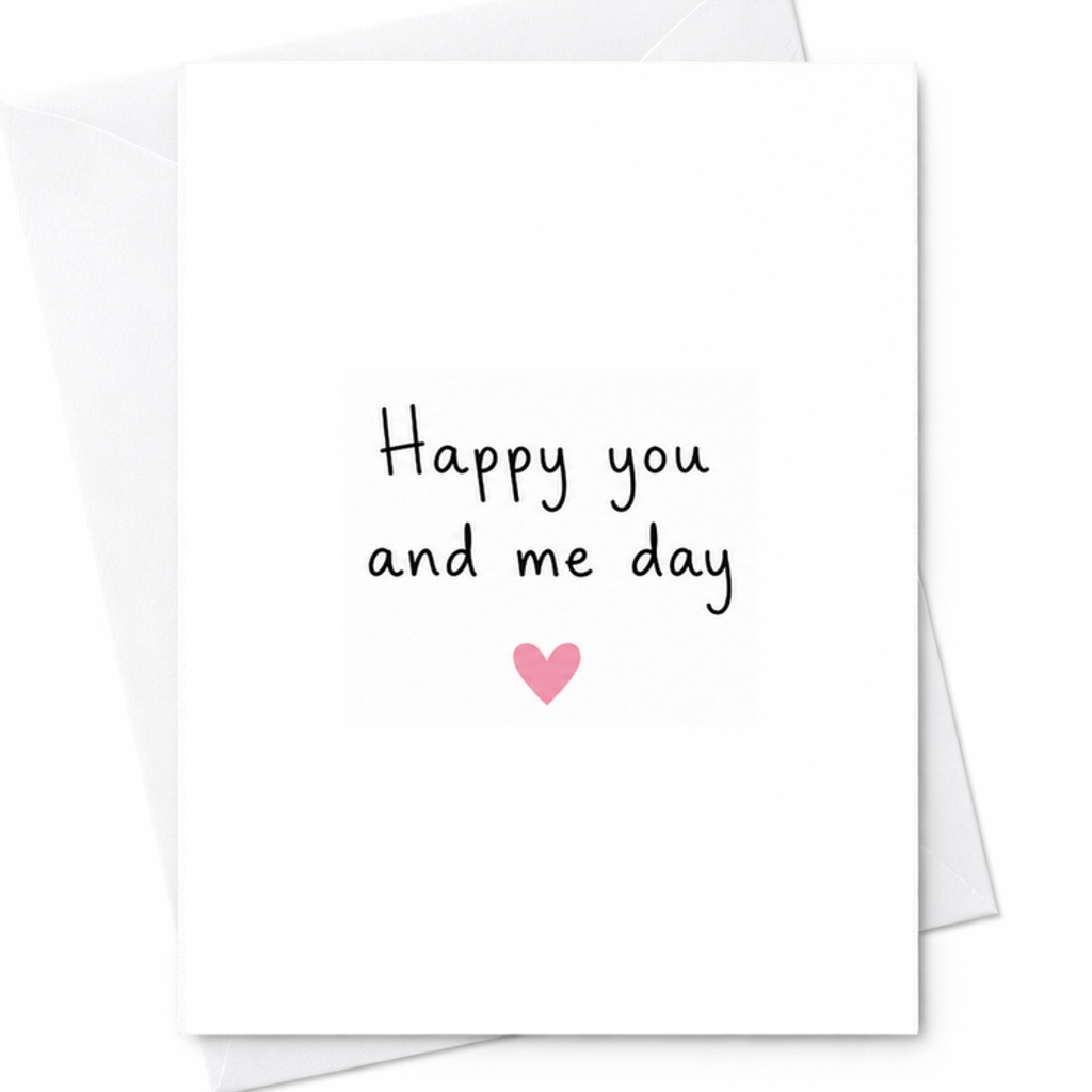 Happy You And Me Day Card Cute Anniversary Card For Partner Boyfriend Girlfriend Husband Wife Relationship Card C1958