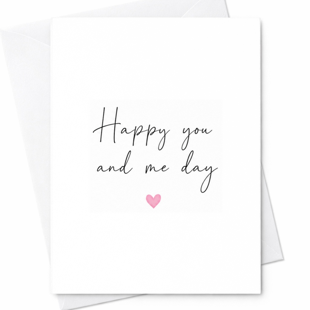 Happy You And Me Day Card Cute Anniversary Card For Husband Wife Boyfriend Girlfriend Romantic Relationship C1963